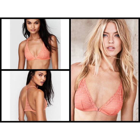 💕VICTORIA'S SECRET💕 Crochet Front-Close Bralette - Picture 1 of 12